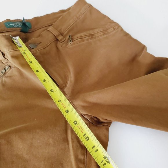 RALPH LAUREN Chocolate Zip Pocket Skinny Jeans - Picture 9 of 10